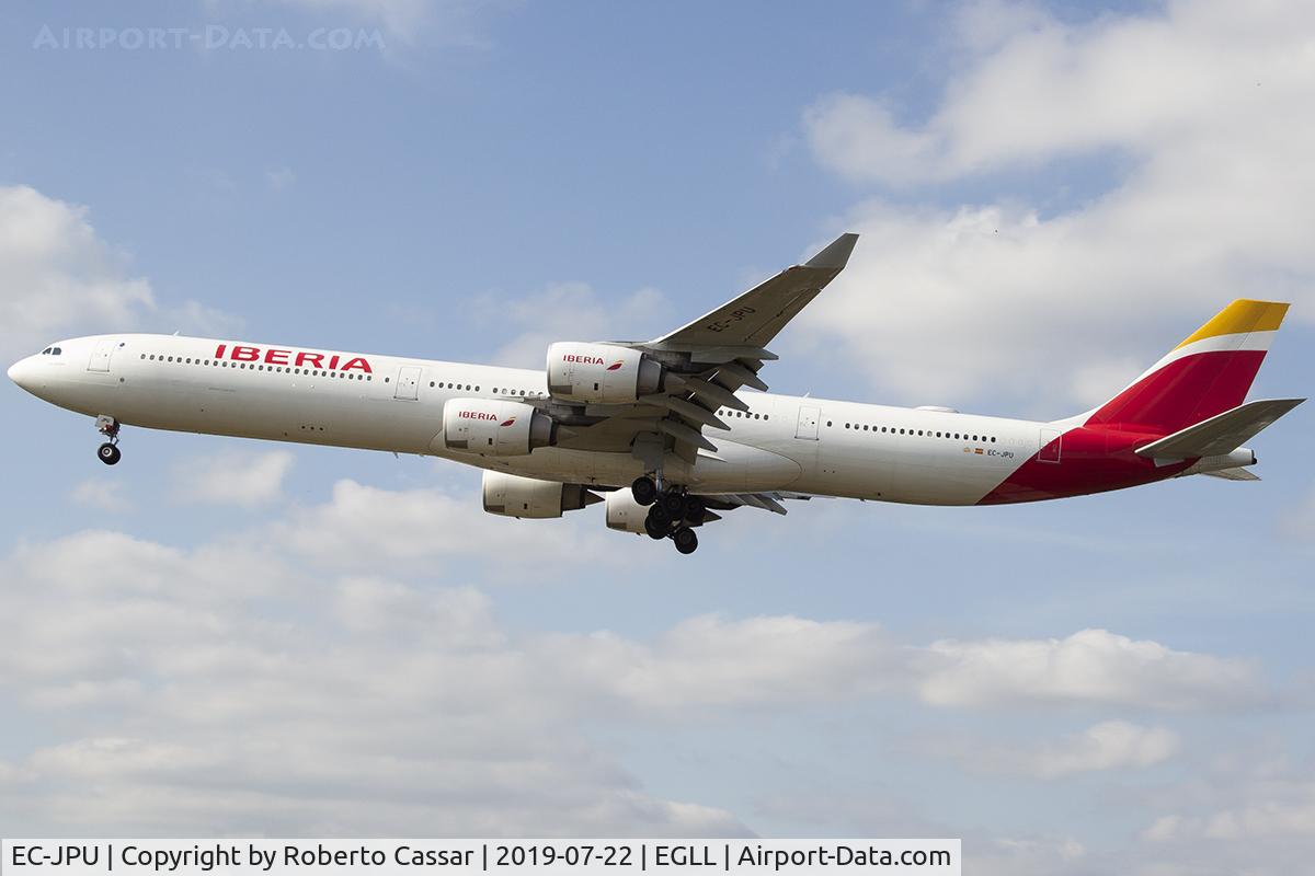 EC-JPU, 2006 Airbus A340-642 C/N 744, Heathrow