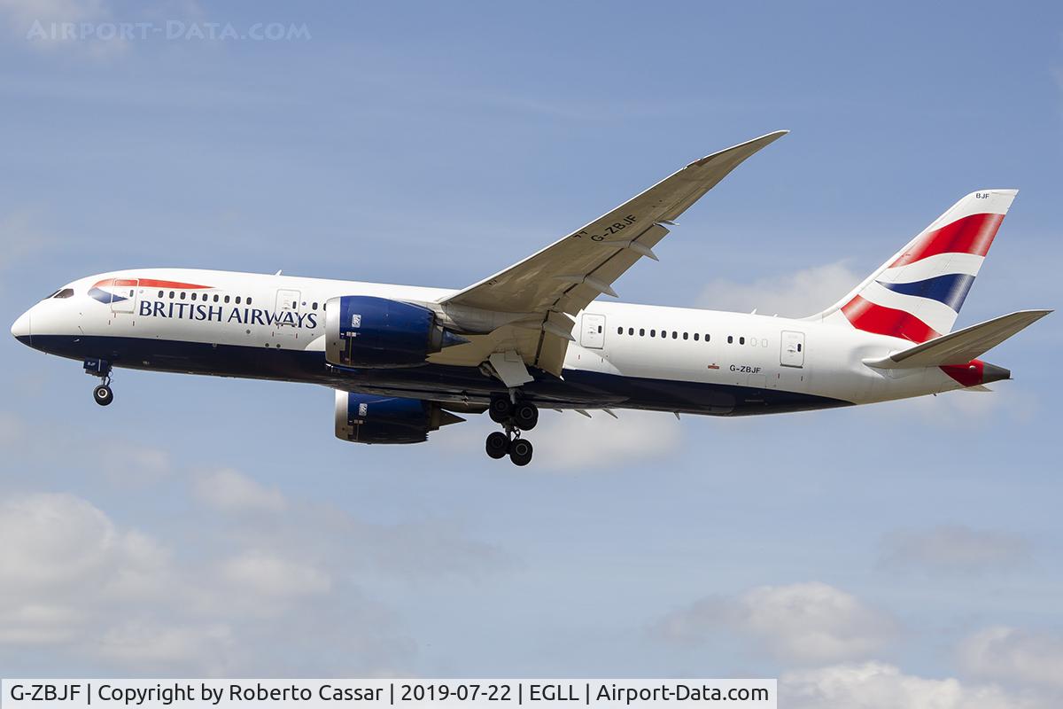 G-ZBJF, 2013 Boeing 787-8 Dreamliner C/N 38613, Heathrow