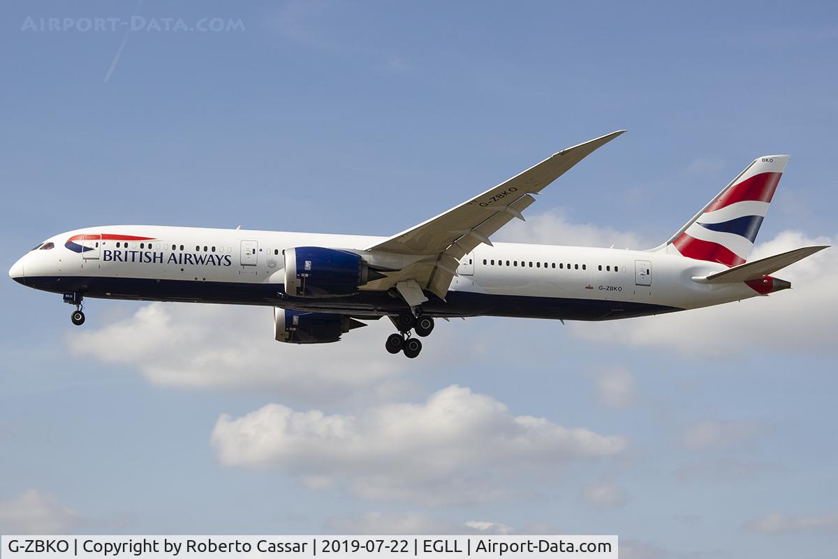G-ZBKO, 2016 Boeing 787-9 Dreamliner C/N 38631, Heathrow