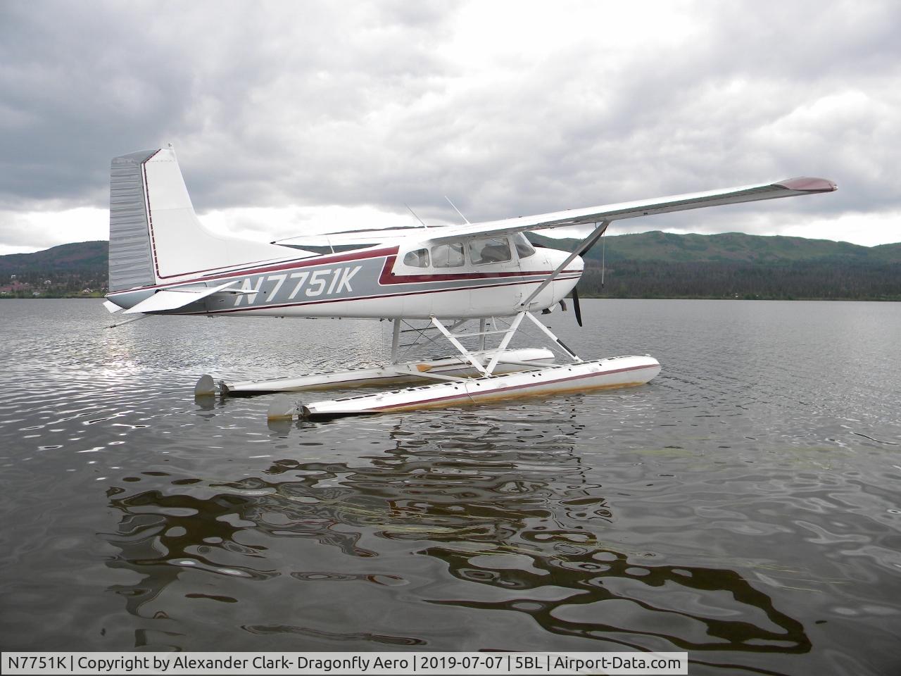 N7751K, 1976 Cessna 180J C/N 18052719, 7751K, Beluga Lake, Homer Alaska
P-Ponked 180J- Owned by Alex and Inge Clark