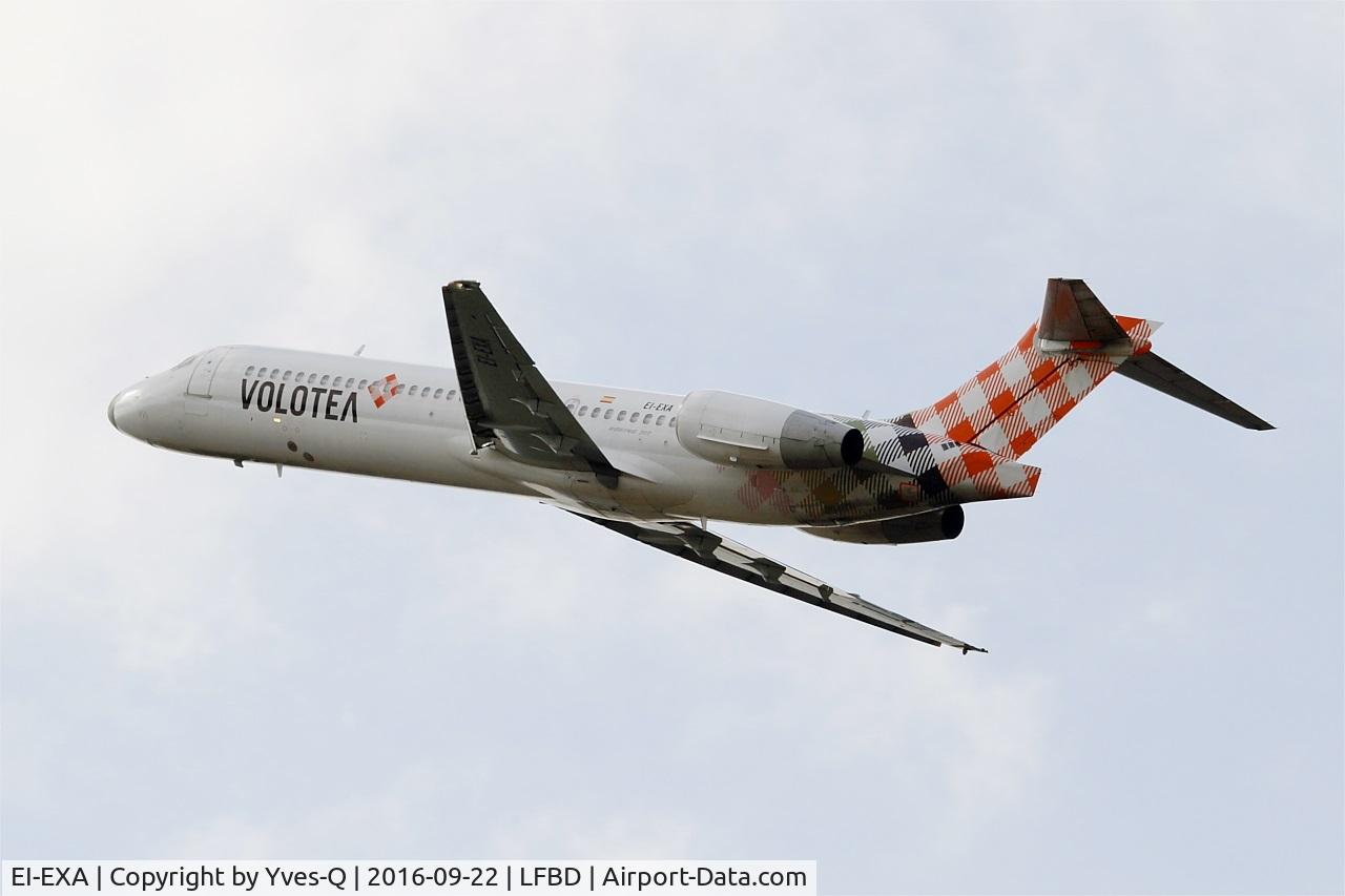 EI-EXA, 2003 Boeing 717-2BL C/N 55172, Boeing 717-2BL, Climbing from rwy 23, Bordeaux Mérignac airport (LFBD-BOD)
