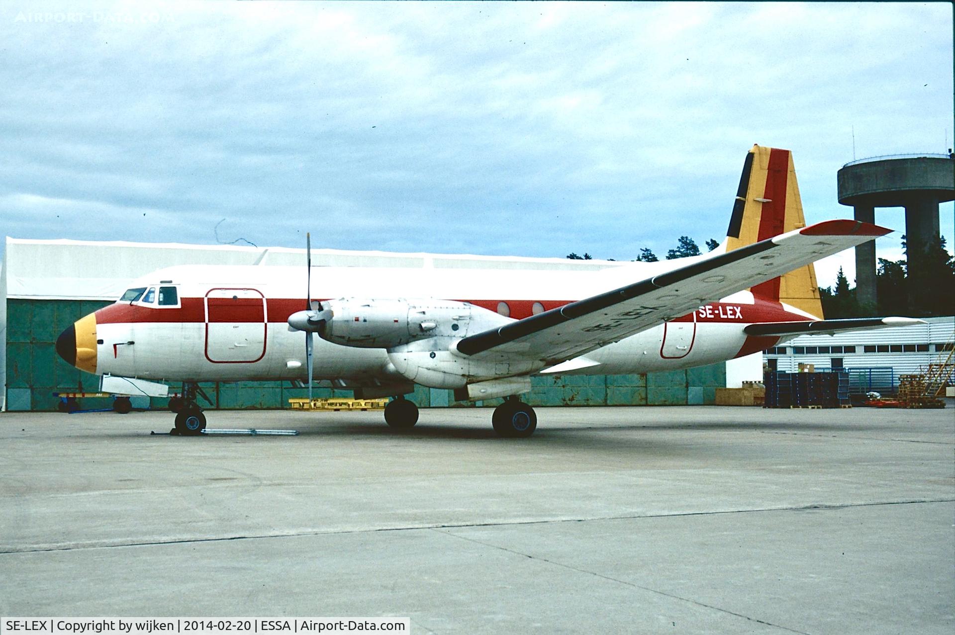 SE-LEX, 1974 Hawker Siddeley HS.748 Series 2A C/N 1727, Ramp H