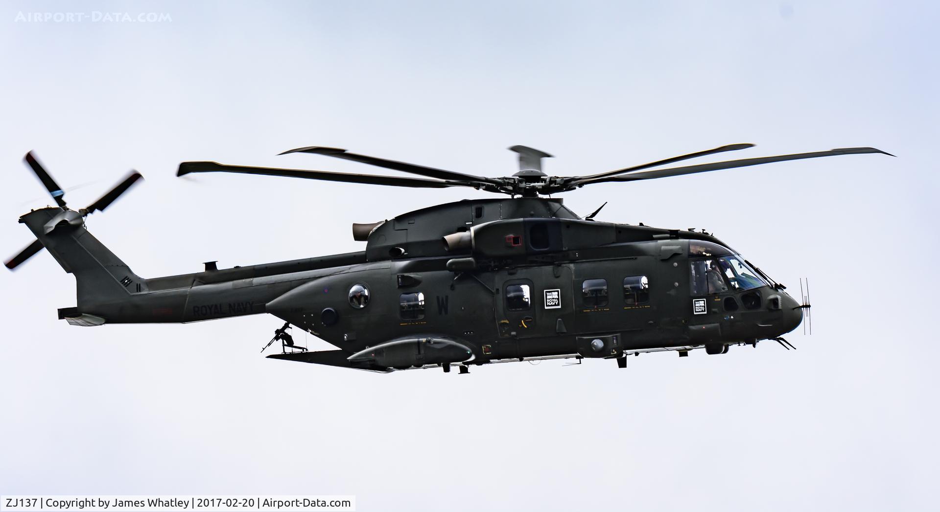 ZJ137, Westland Merlin HC.3 C/N 50195/RAF21, Near Boscombe Down