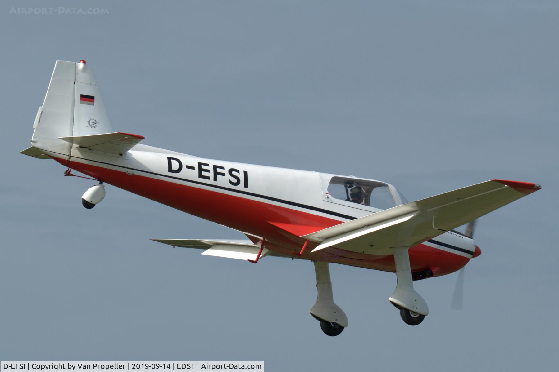 D-EFSI, 1961 Bolkow Bo-207 C/N 213, Bölkow Bo 207 coming in to land at Hahnweide airfield, Germany. OTT 2019