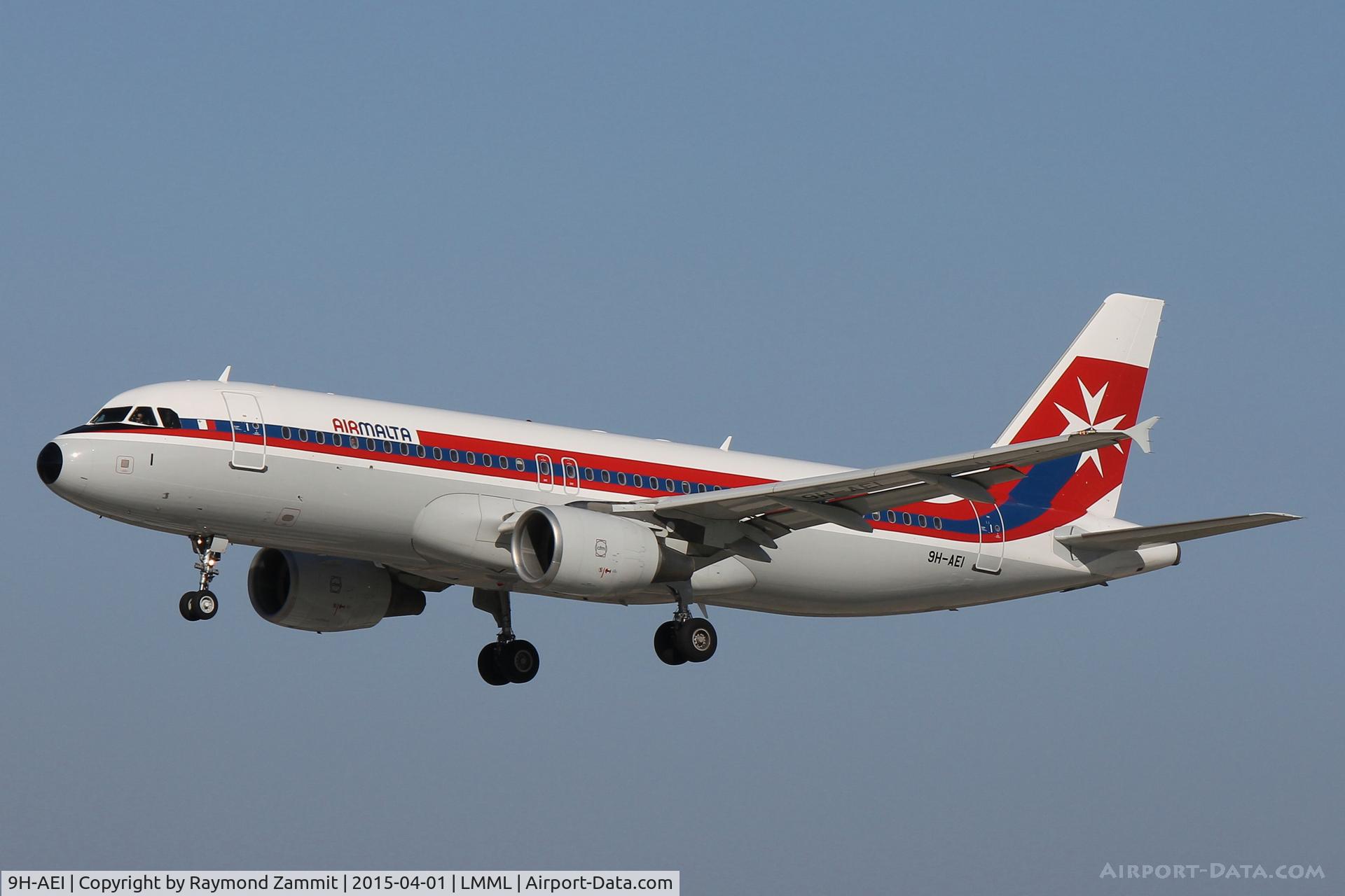 9H-AEI, 2004 Airbus A320-214 C/N 2189, A320 9H-AEI in Air Malta Retro livery