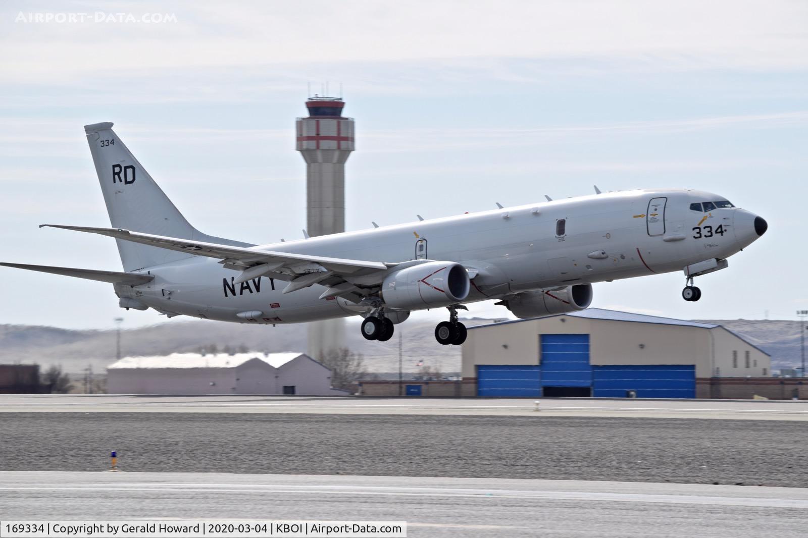 169334, 2017 Boeing P-8A Poseidon C/N 63181/6440, Take off from 10L. RD-334, VP-47 