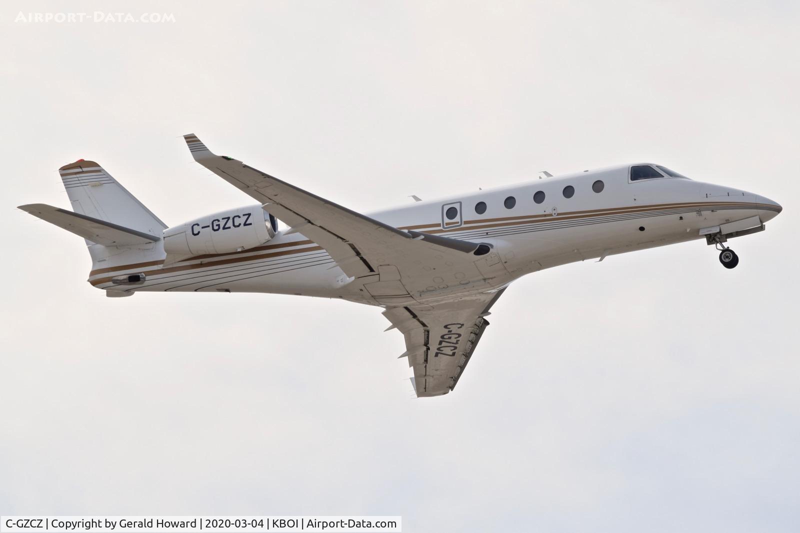 C-GZCZ, 2008 Israel Aerospace Industries Gulfstream G150 C/N 273, Take off from 28R.
