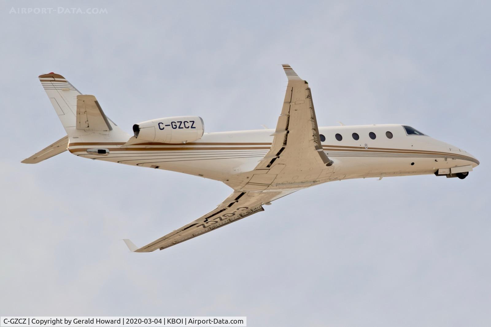 C-GZCZ, 2008 Israel Aerospace Industries Gulfstream G150 C/N 273, Climb out fro 28R.