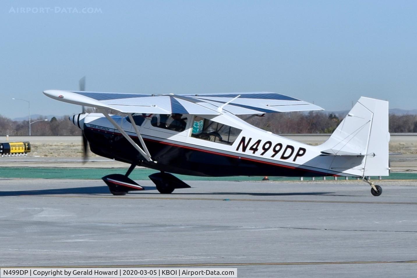 N499DP, 2010 American Champion 8KCAB Decathlon C/N 2001-2010, Taxiing on Foxtrot.