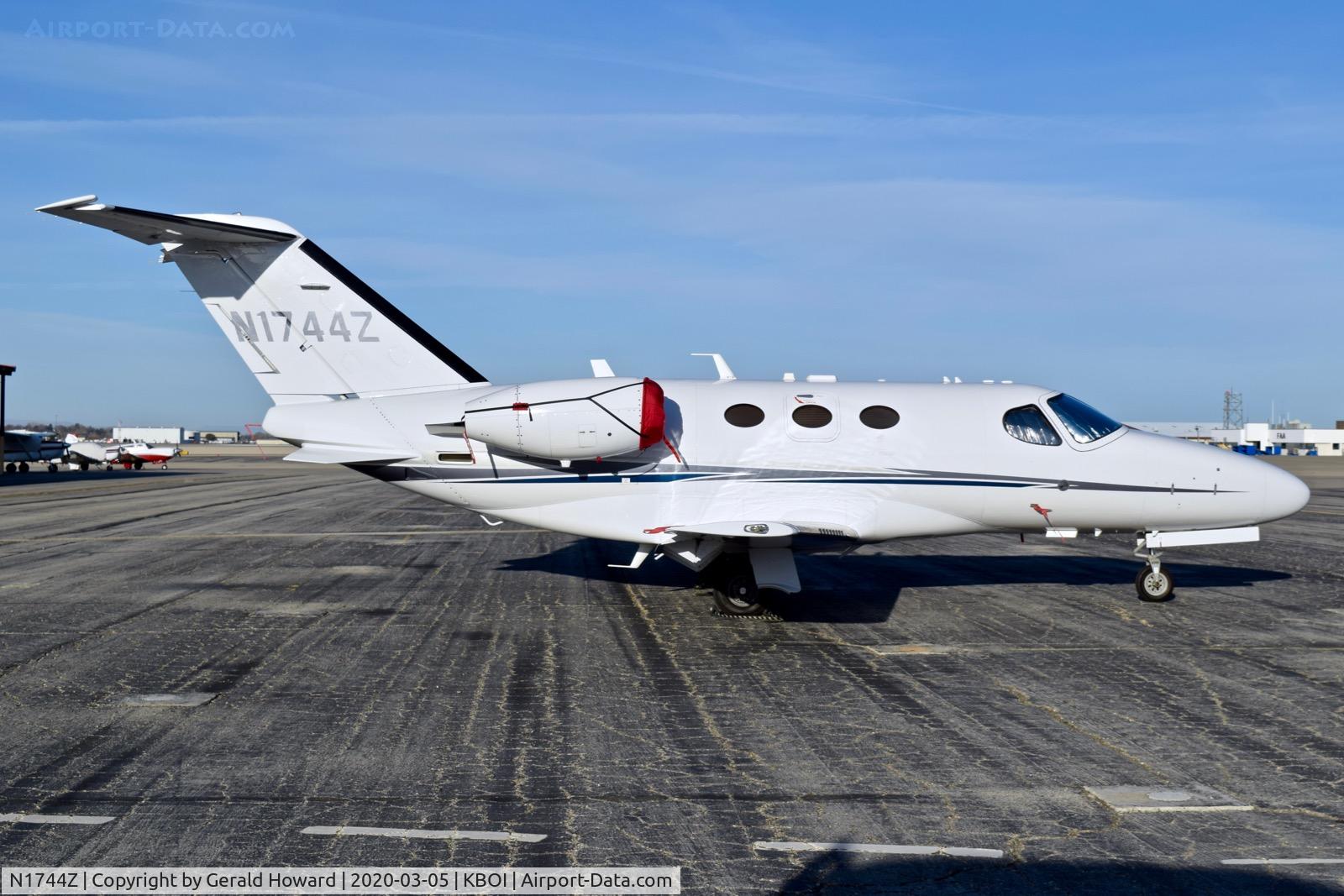 N1744Z, 2011 Cessna 510 Citation Mustang Citation Mustang C/N 510-0345, Parked on the north GA ramp.