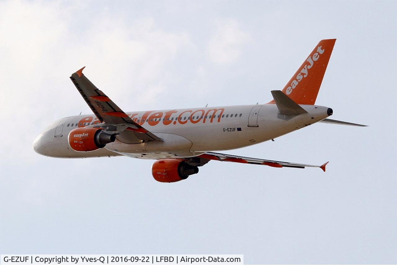 G-EZUF, 2011 Airbus A320-214 C/N 4676, Airbus A320-214, Climbing from rwy 23, Bordeaux Mérignac airport (LFBD-BOD)