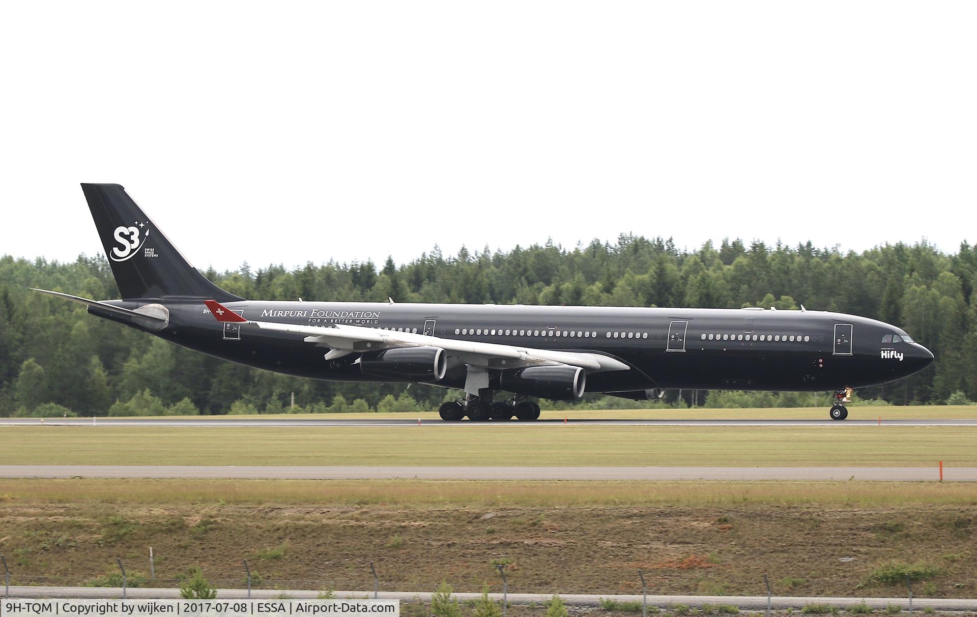 9H-TQM, 1995 Airbus A340-313 C/N 117, RWY 19L