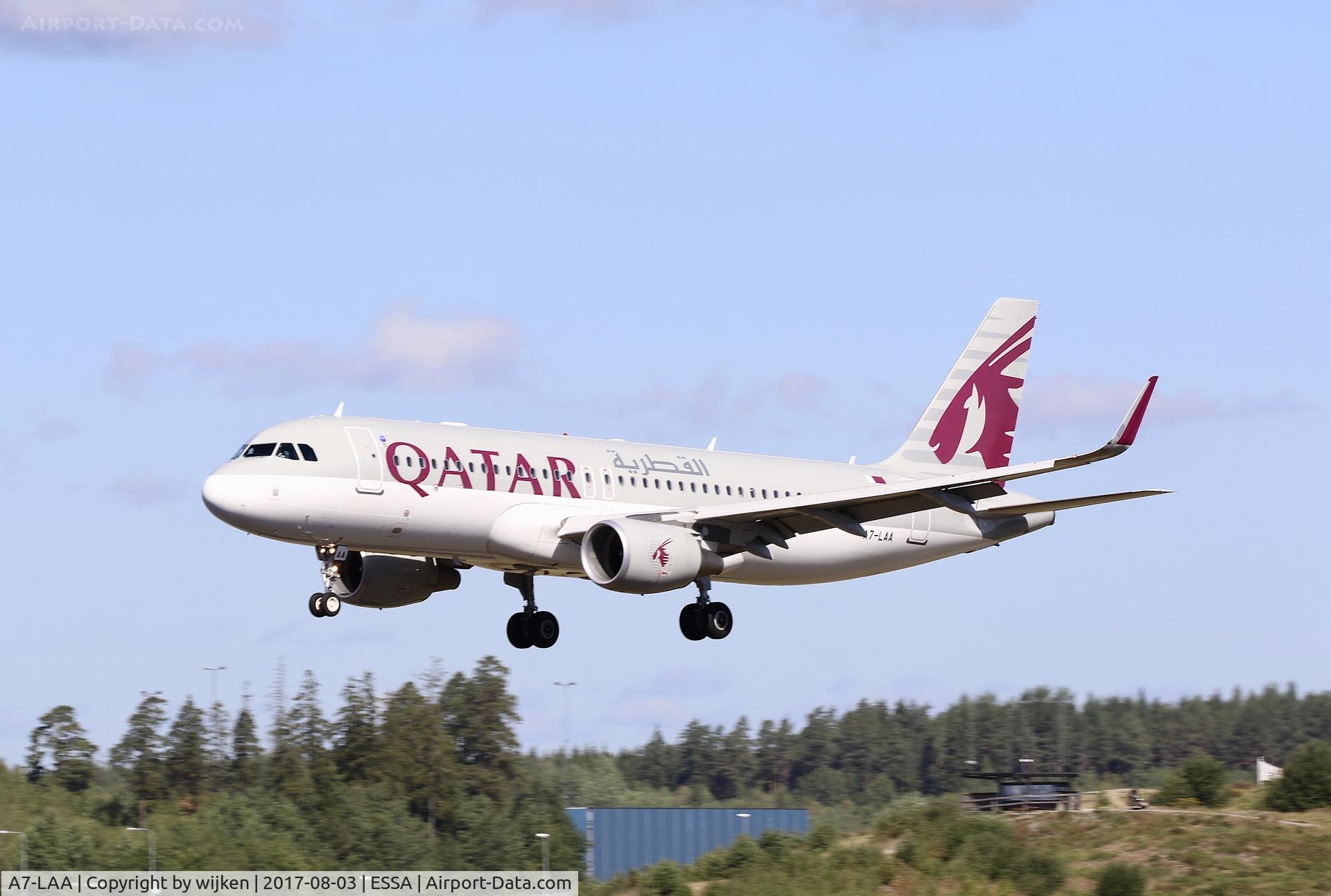 A7-LAA, 2014 Airbus A320-214 C/N 6347, RWY 19L