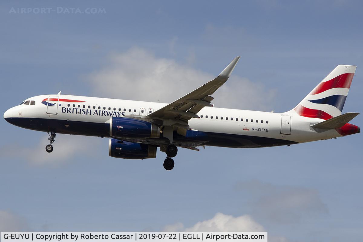 G-EUYU, 2014 Airbus A320-232 C/N 6028, Heathrow