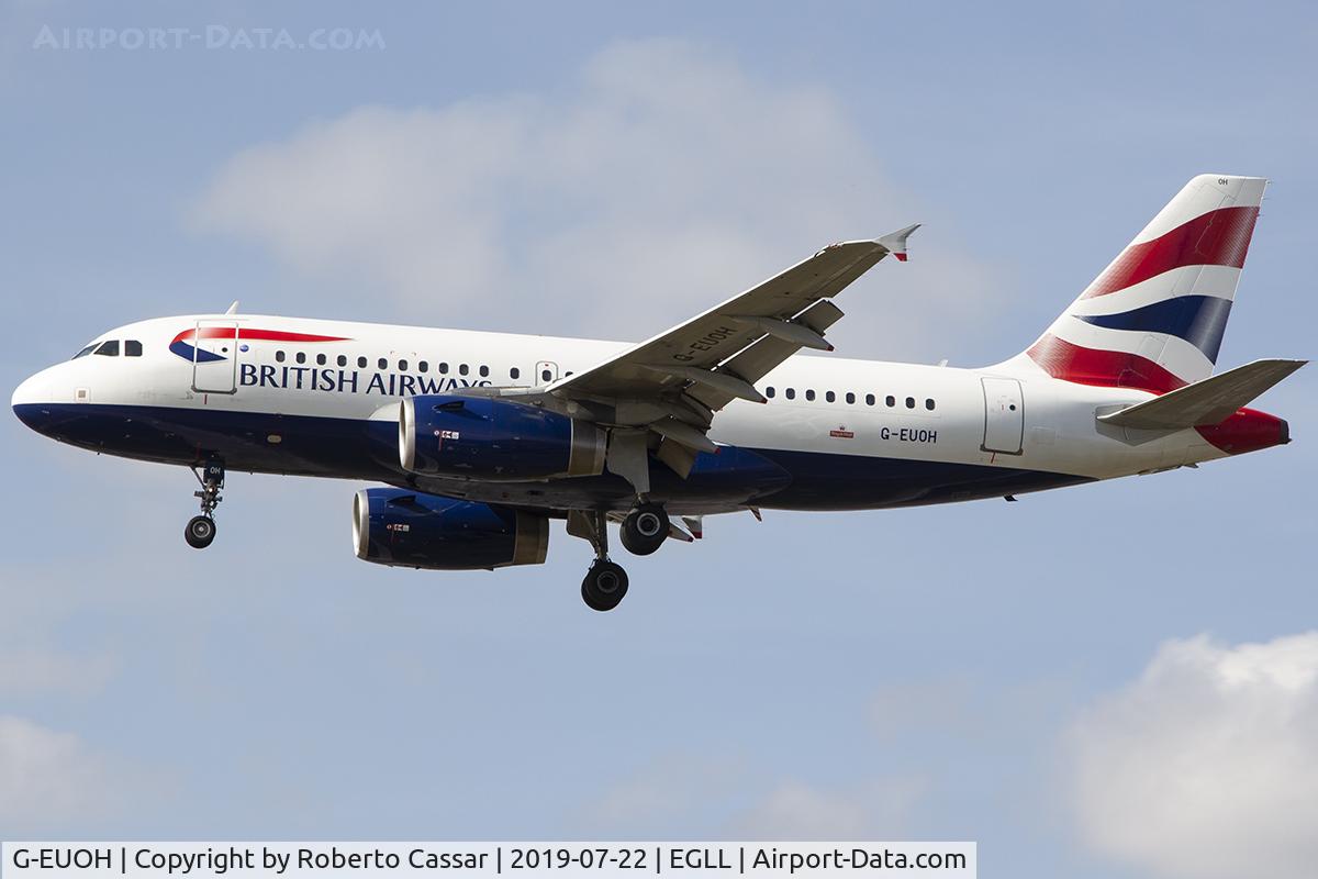 G-EUOH, 2001 Airbus A319-131 C/N 1604, Heathrow