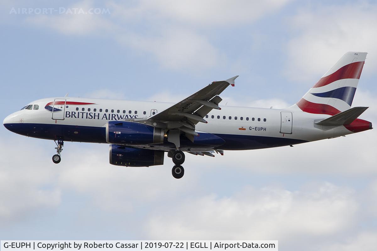 G-EUPH, 2000 Airbus A319-131 C/N 1225, Heathrow