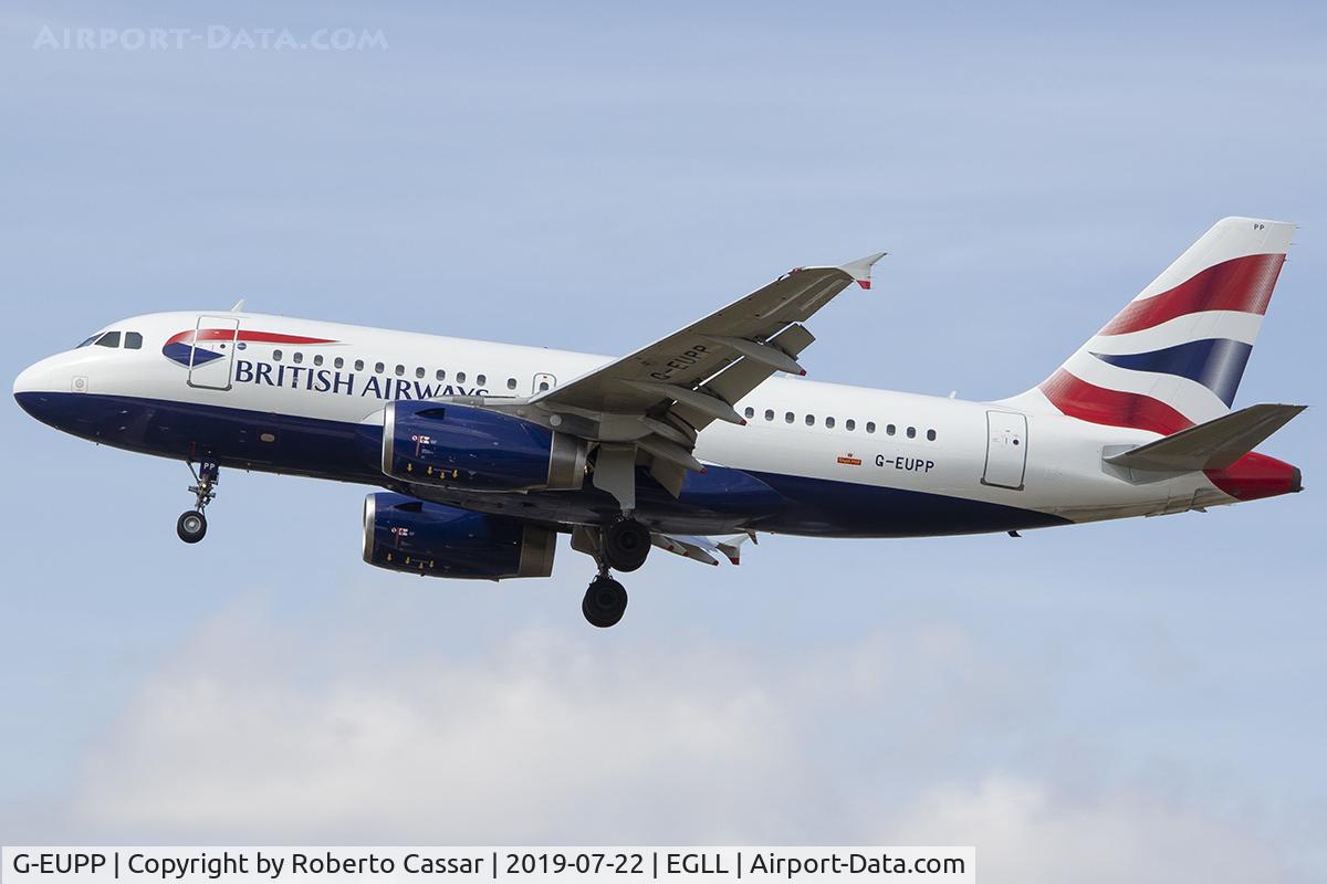 G-EUPP, 2000 Airbus A319-131 C/N 1295, Heathrow