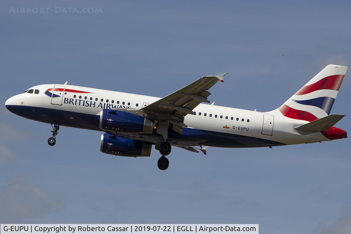 G-EUPU, 2000 Airbus A319-131 C/N 1384, Heathrow