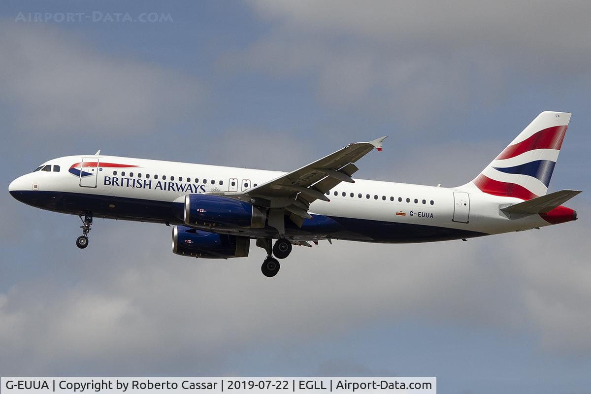 G-EUUA, 2001 Airbus A320-232 C/N 1661, Heathrow