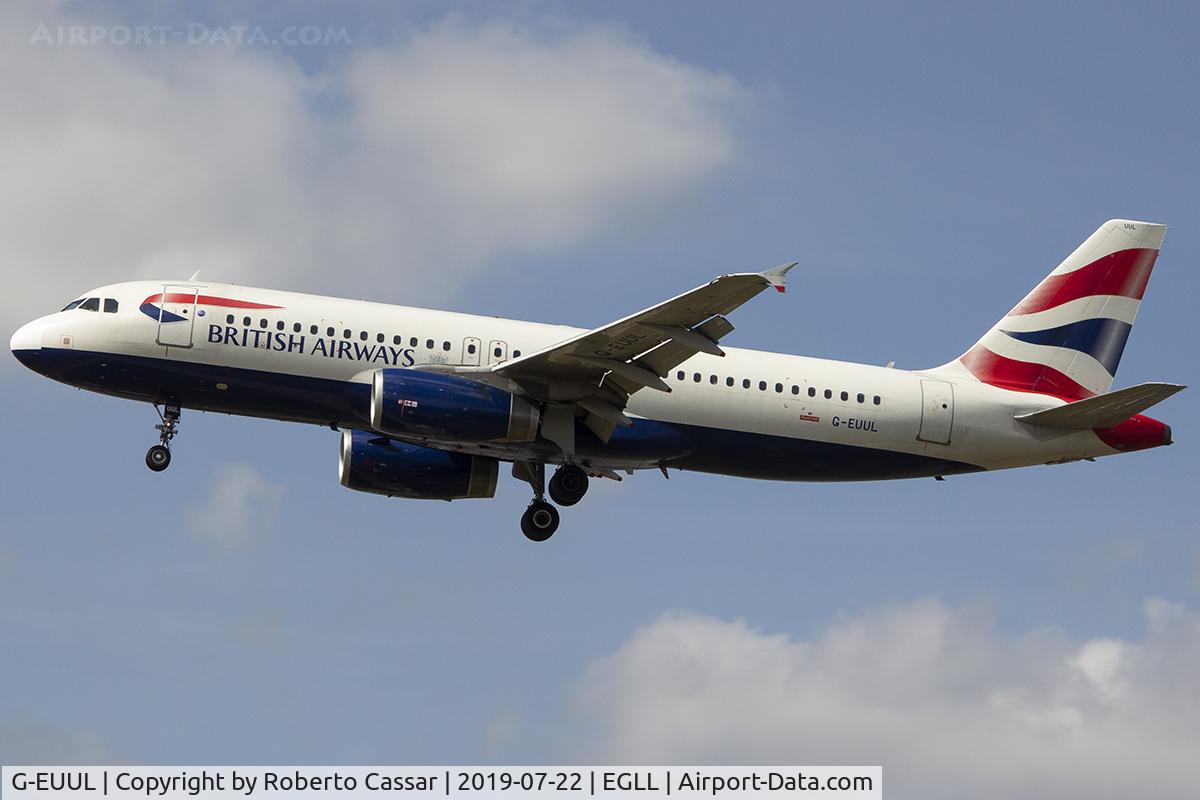 G-EUUL, 2002 Airbus A320-232 C/N 1708, Heathrow