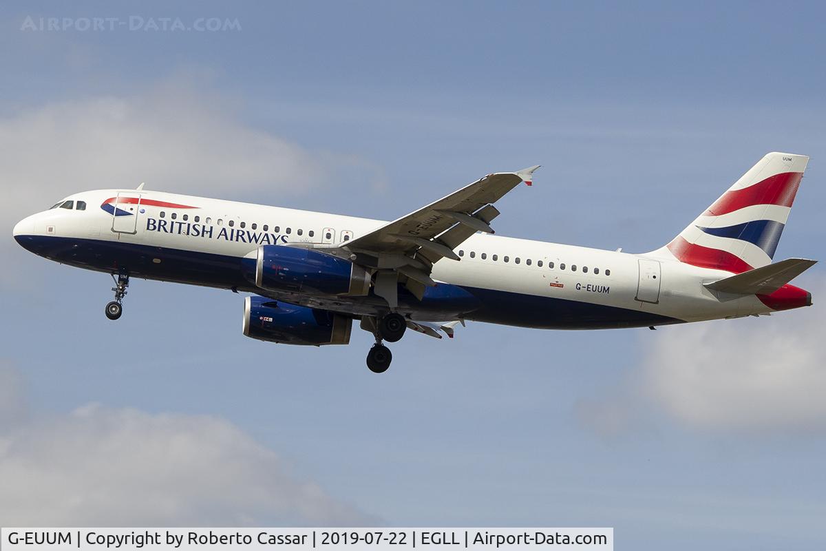 G-EUUM, 2002 Airbus A320-232 C/N 1907, Heathrow