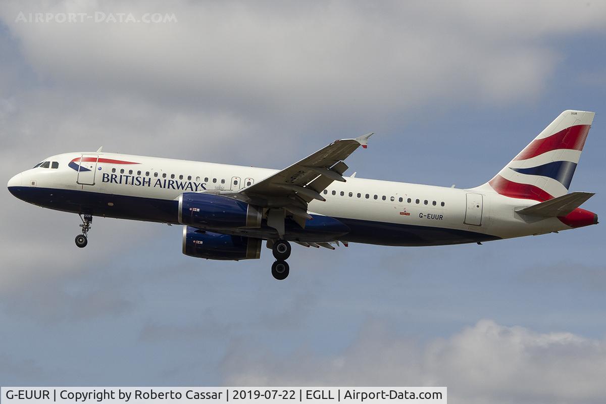 G-EUUR, 2003 Airbus A320-232 C/N 2040, Heathrow