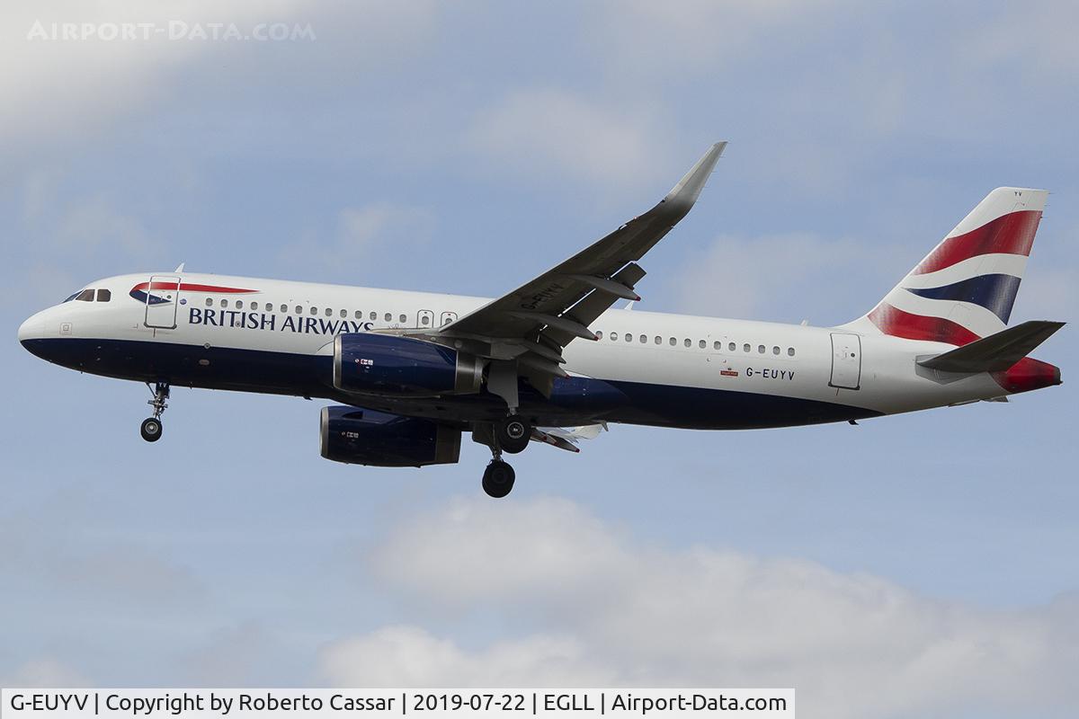 G-EUYV, 2014 Airbus A320-232 C/N 6091, Heathrow