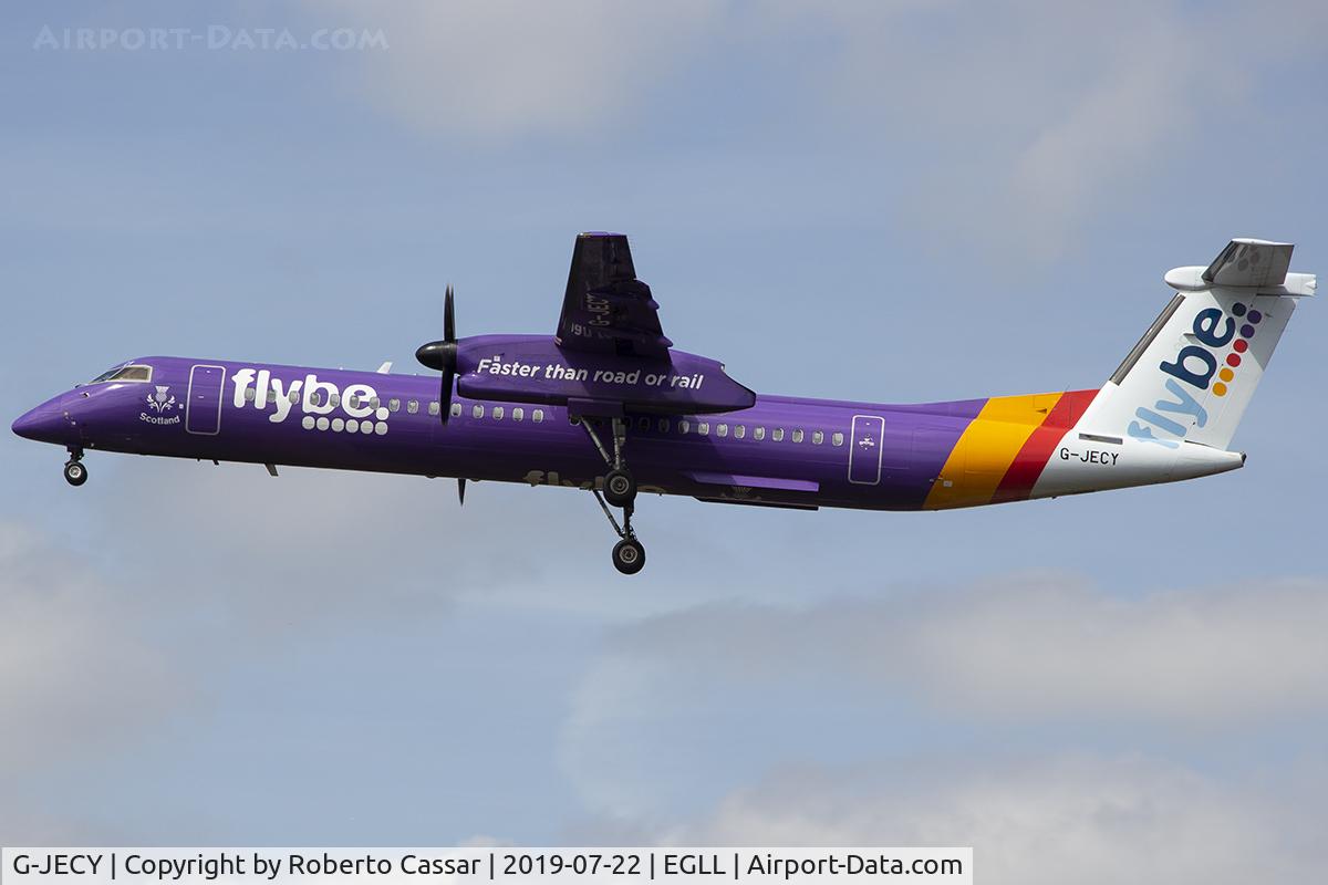 G-JECY, 2007 De Havilland Canada DHC-8-402Q Dash 8 C/N 4157, Heathrow