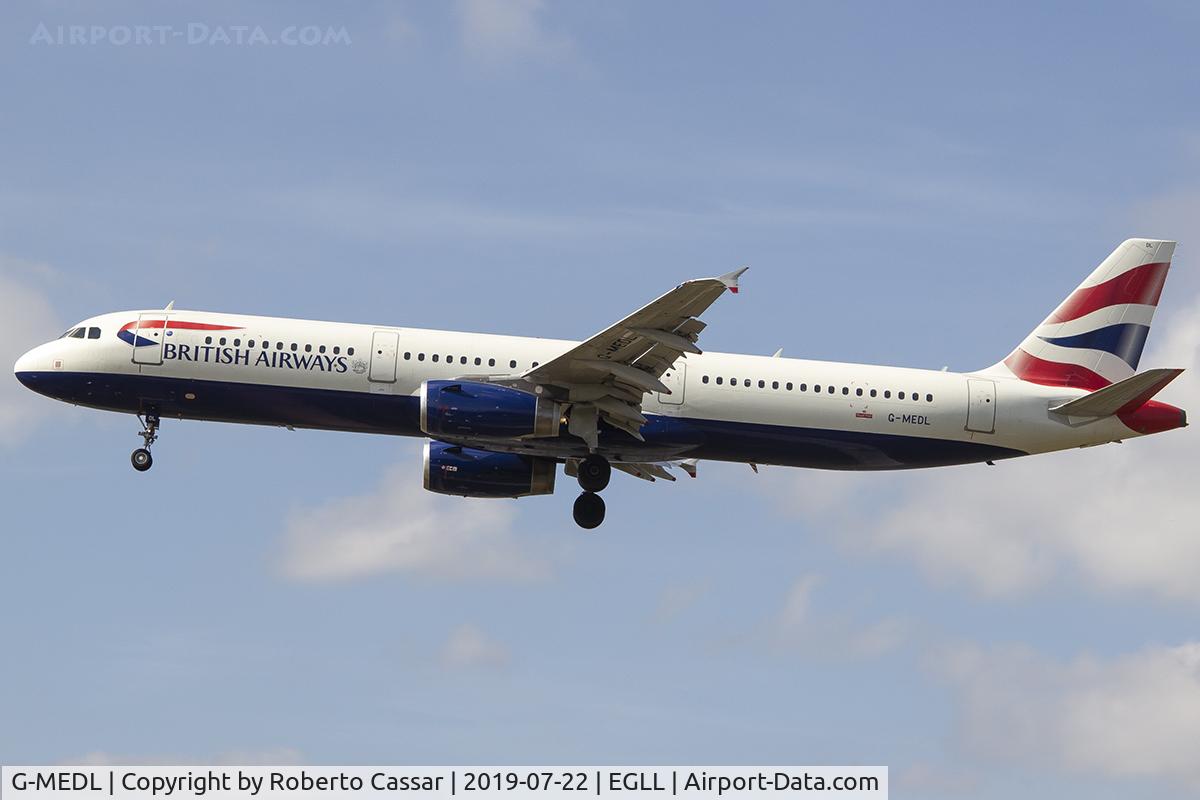 G-MEDL, 2006 Airbus A321-231 C/N 2653, Heathrow