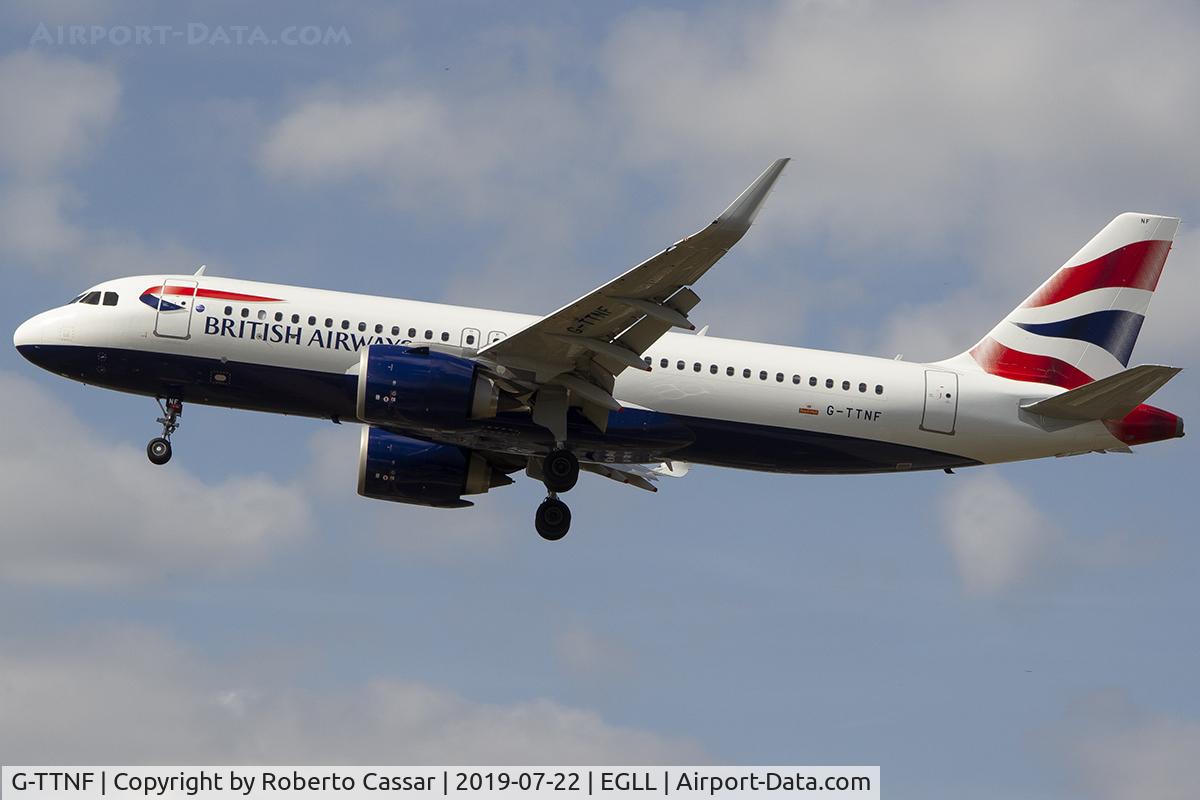 G-TTNF, 2018 Airbus A320-251N C/N 8408, Heathrow