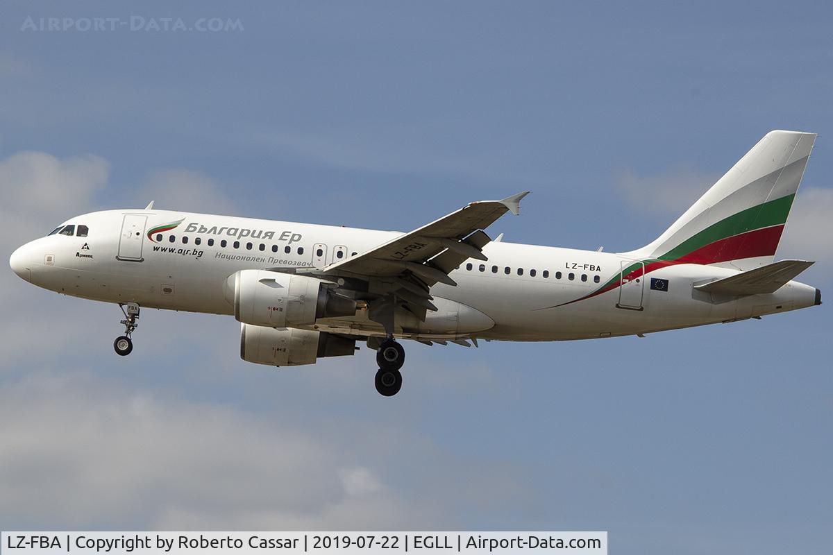 LZ-FBA, 2008 Airbus A319-112 C/N 3564, Heathrow