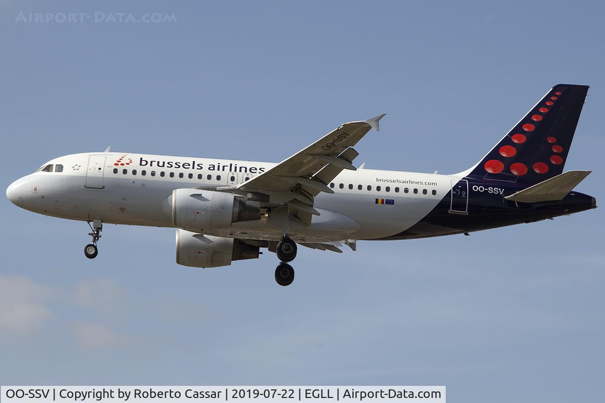 OO-SSV, 2004 Airbus A319-111 C/N 2196, Heathrow