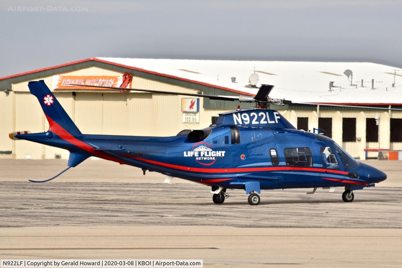 N922LF, 2019 AgustaWestland A109E C/N 11149, On the north GA ramp.