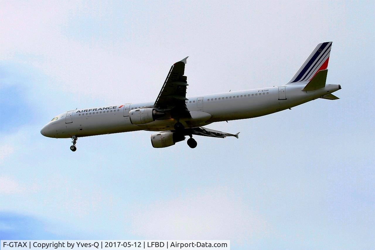 F-GTAX, 2009 Airbus A321-212 C/N 3930, Airbus A321-212, On final rwy 23, Bordeaux Mérignac airport (LFBD-BOD)