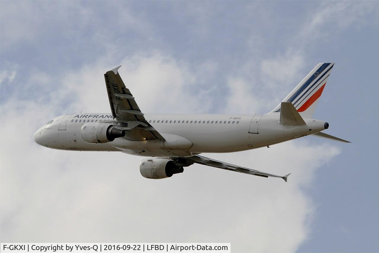 F-GKXI, 2003 Airbus A320-214 C/N 1949, Airbus A320-214, Climbing from rwy 23, Bordeaux Mérignac airport (LFBD-BOD)