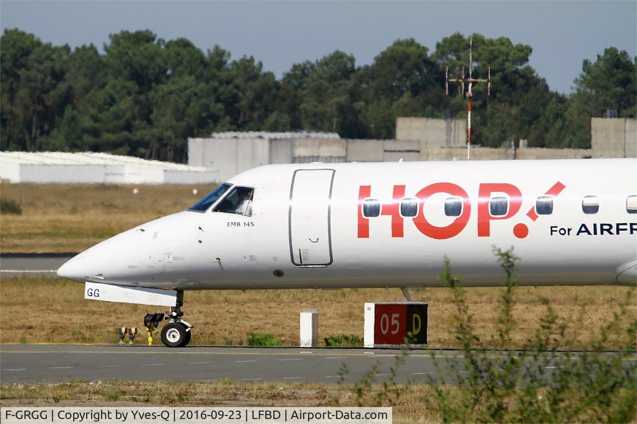 F-GRGG, 1999 Embraer ERJ-145EP (EMB-145EP) C/N 145118, Embraer EMB-145EU, Holding point rwy 05, Bordeaux Mérignac airport (LFBD-BOD)