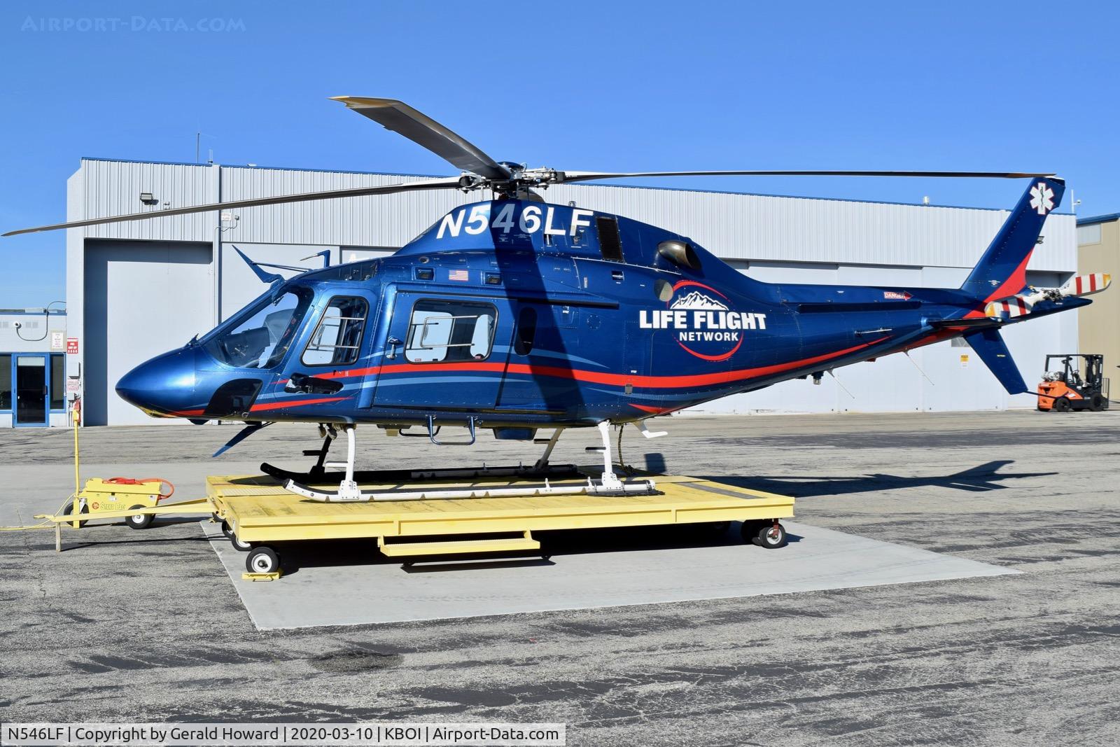 N546LF, 2013 AgustaWestland AW-119 MKII Koala C/N 14802, Parked on Life Flight ramp.