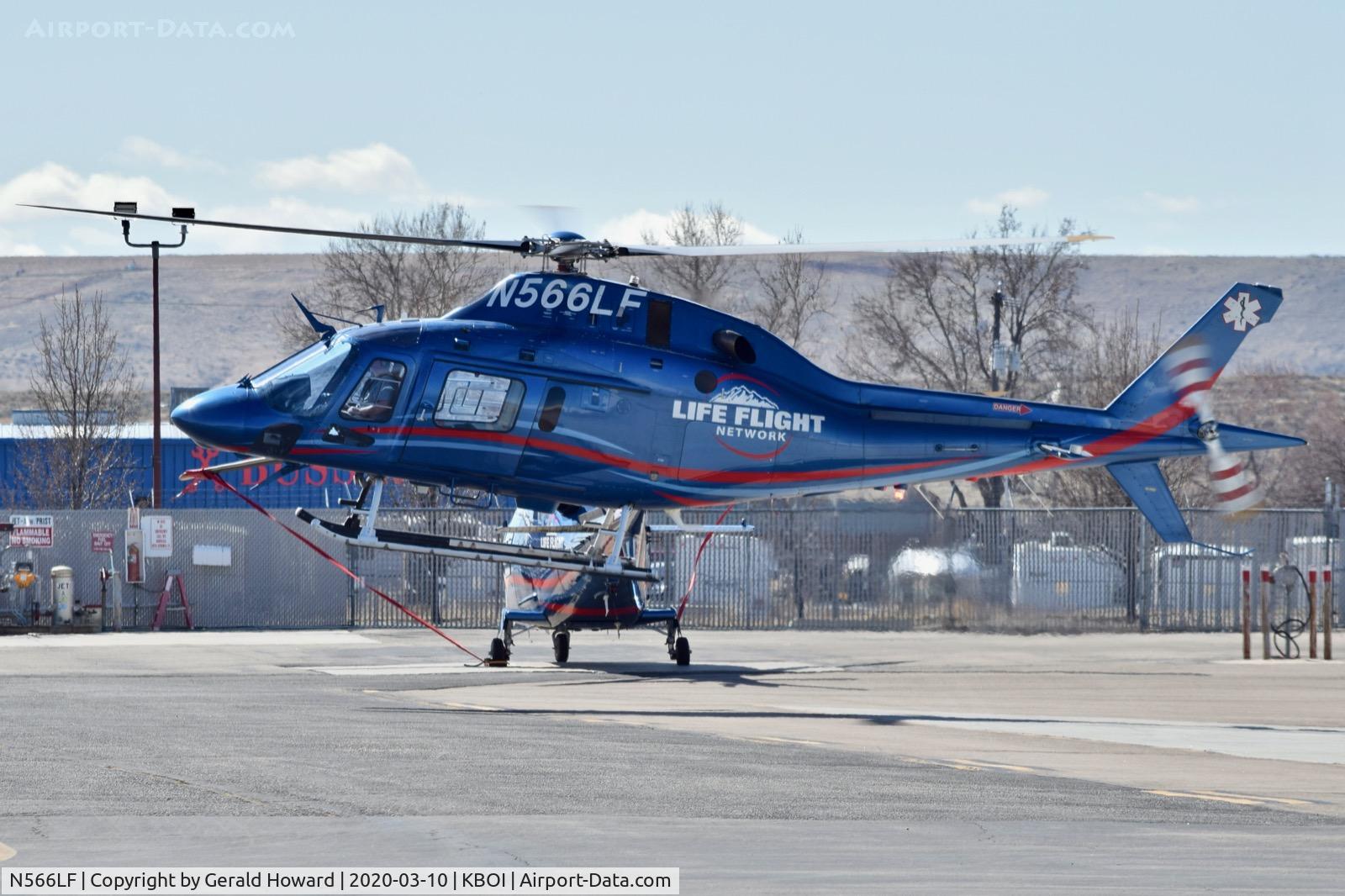 N566LF, 2013 AgustaWestland AW-119 Mk.II C/N 14808, Leaving the Life Flight ramp.