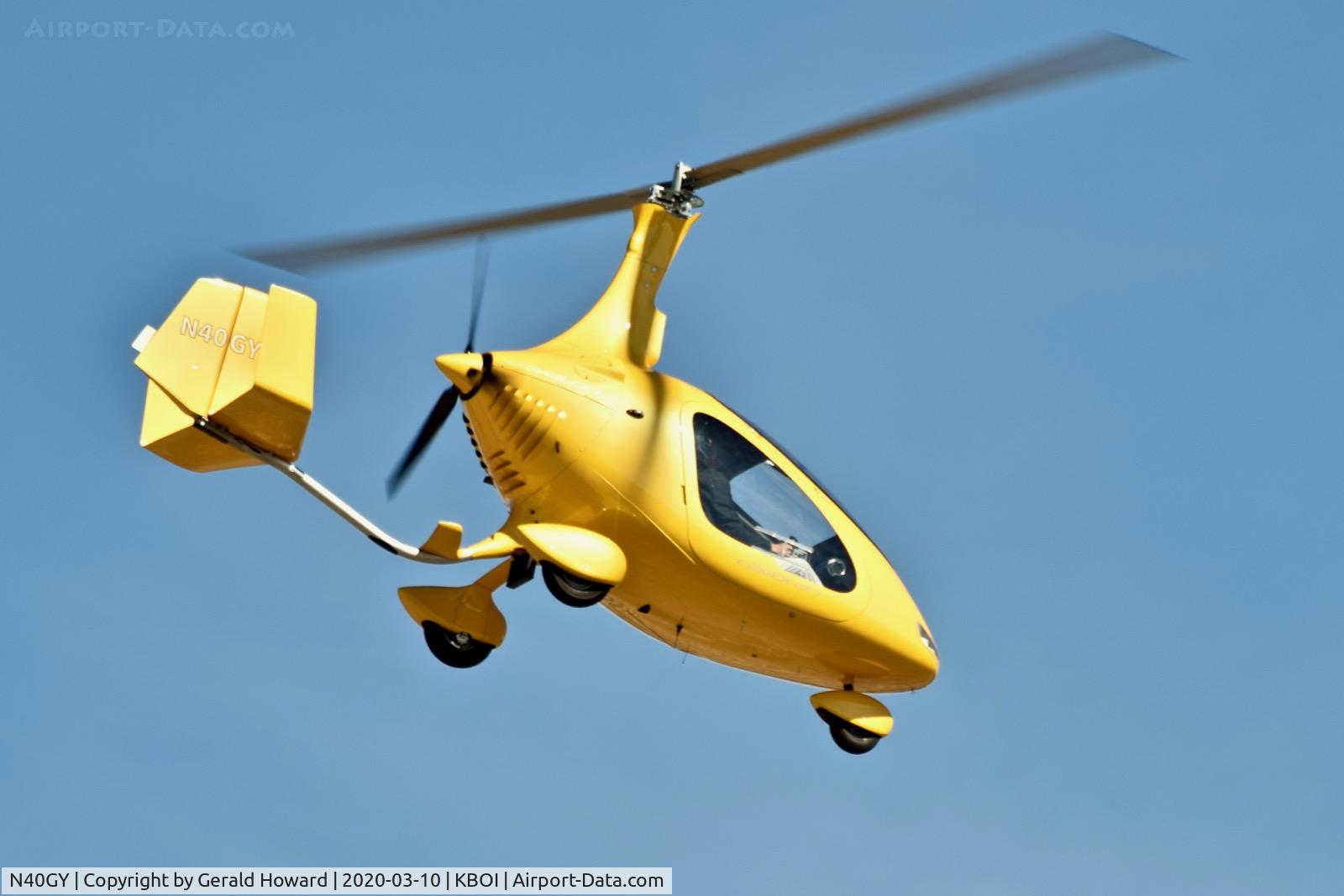 N40GY, 2017 Autogyro Cavalon C/N V00310, Landing 10R.