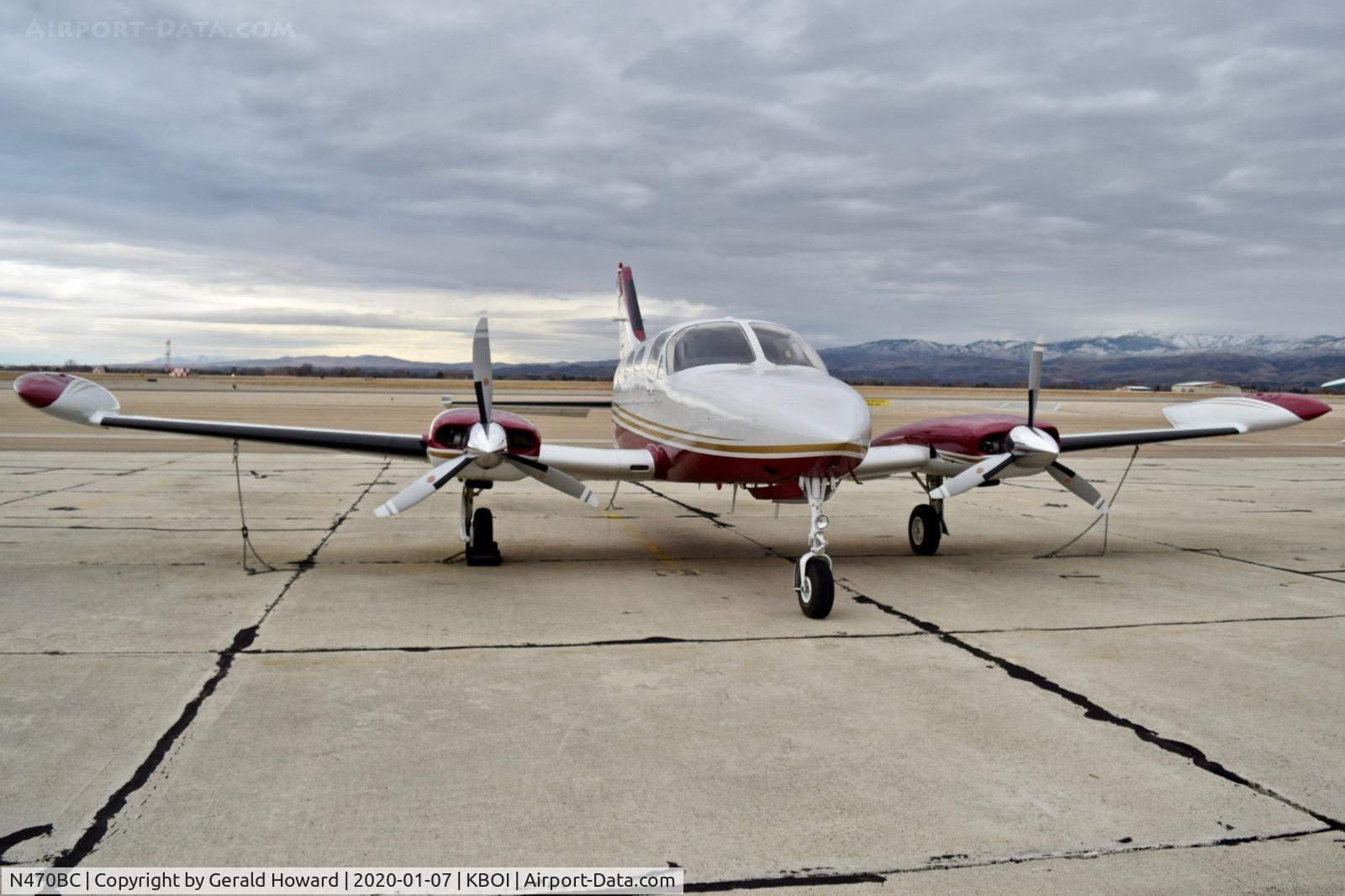 N470BC, 1977 Cessna 414 Chancellor C/N 414-0918, Parked on south GA ramp.
