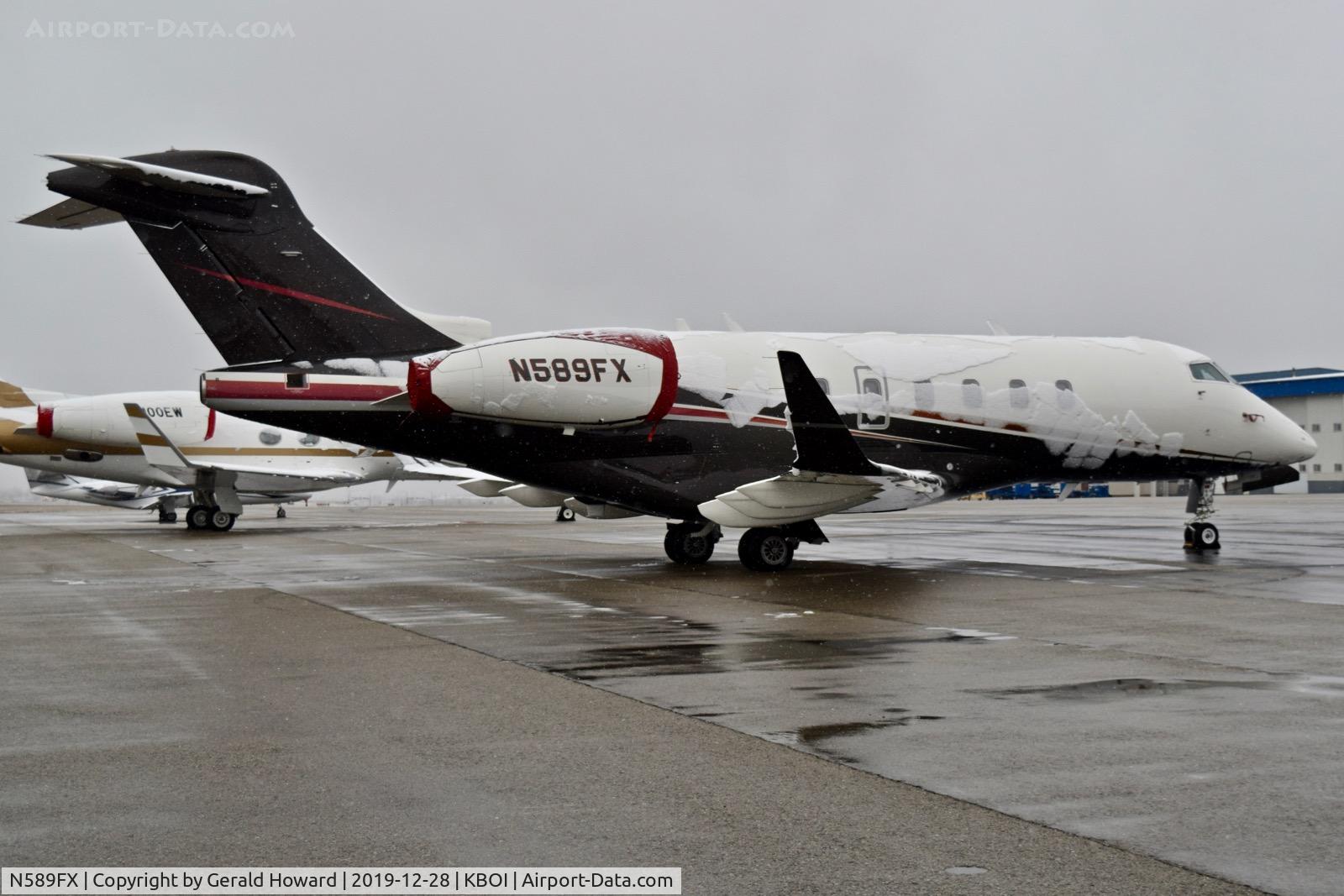 N589FX, 2018 Bombardier BD-100-1A10 C/N 20757, Parked on north GA ramp.