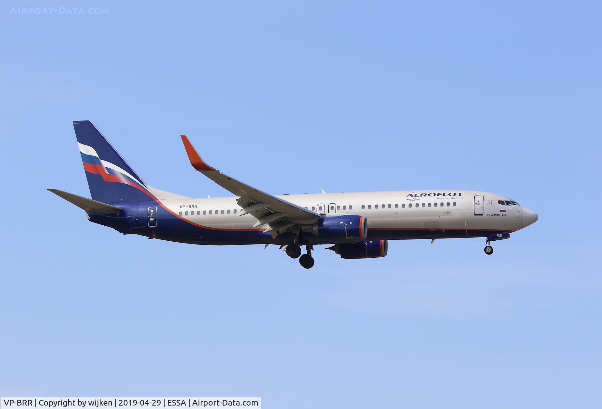 VP-BRR, 2013 Boeing 737-8LJ C/N 41197, RWY 01L