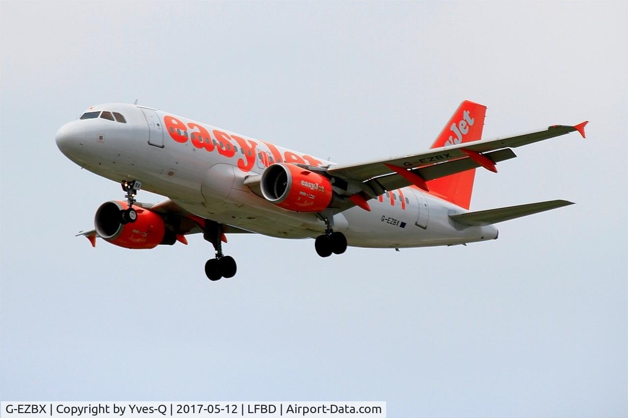 G-EZBX, 2007 Airbus A319-111 C/N 3137, Airbus A319-111, Short approach rwy 23, Bordeaux-Mérignac airport (LFBD-BOD)
