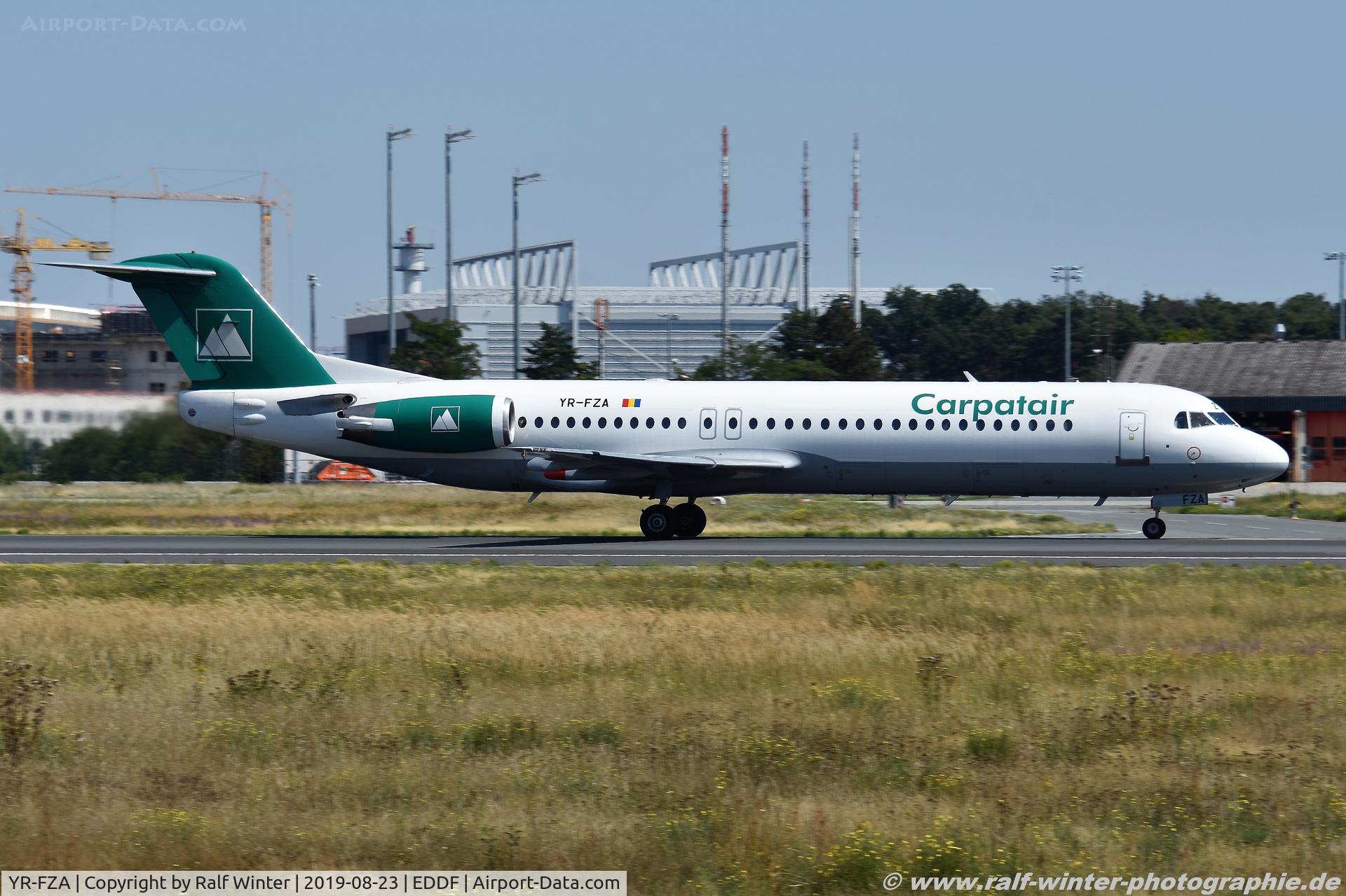 YR-FZA, 1992 Fokker 100 (F-28-0100) C/N 11395, Fokker 100 F28-0100 - V3 KRP Carpatair - 11395 - YR-FZA - 23.08.2019 - FRA