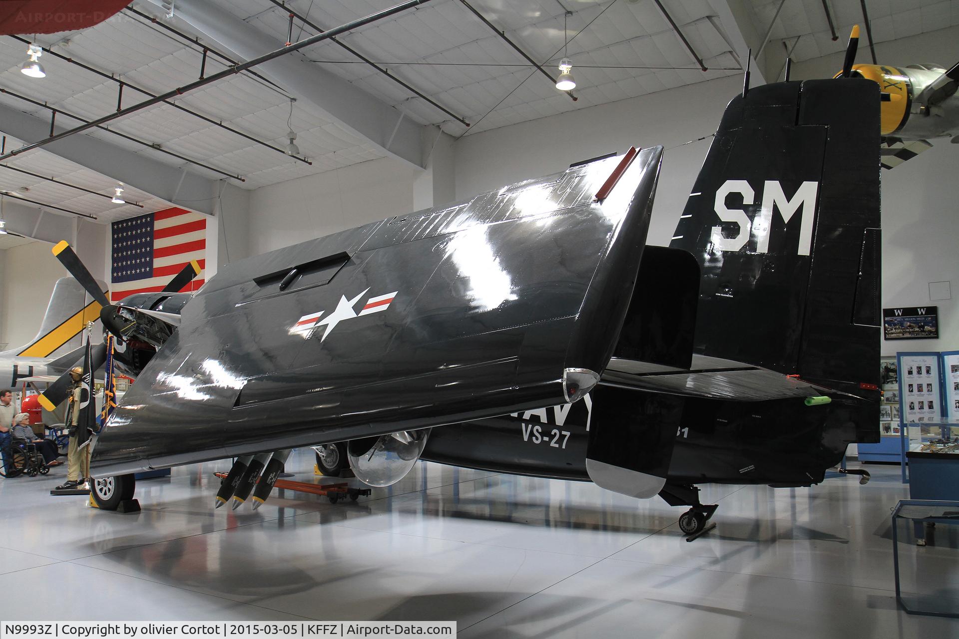N9993Z, 1940 Grumman AF-2S C/N 126731, folded wings