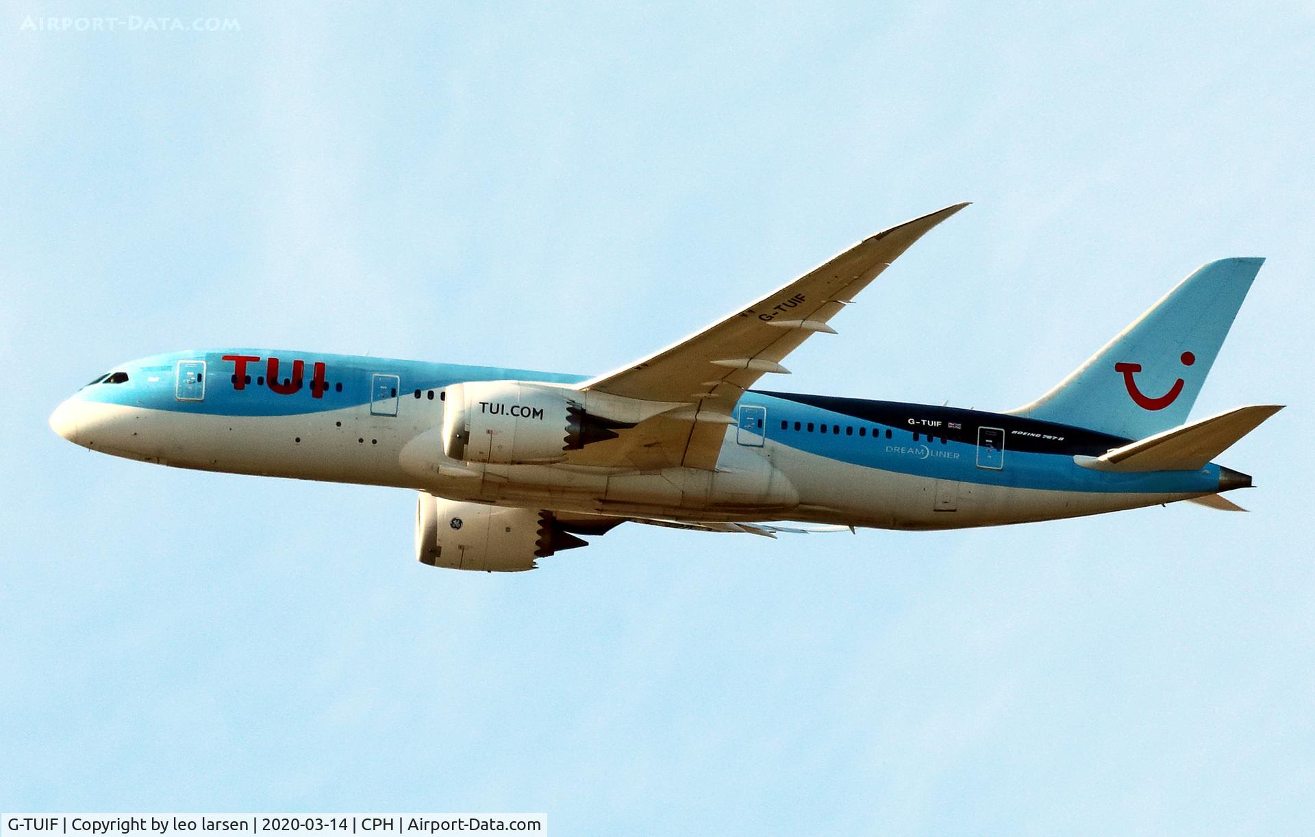 G-TUIF, 2014 Boeing 787-8 Dreamliner C/N 36428, Copenhagen 14.3.2020