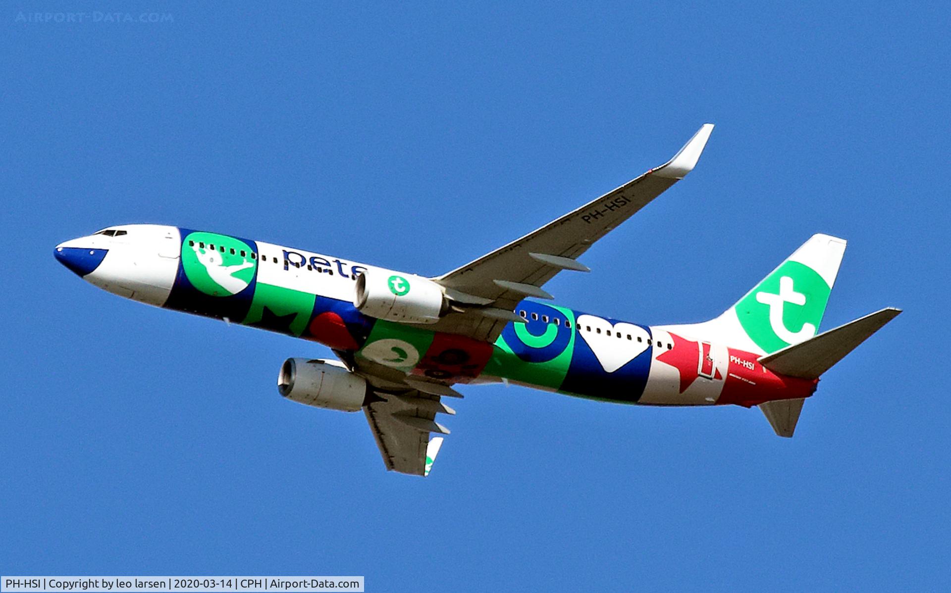 PH-HSI, 2013 Boeing 737-8K2 C/N 42148, Copenhagen 14.3.2020