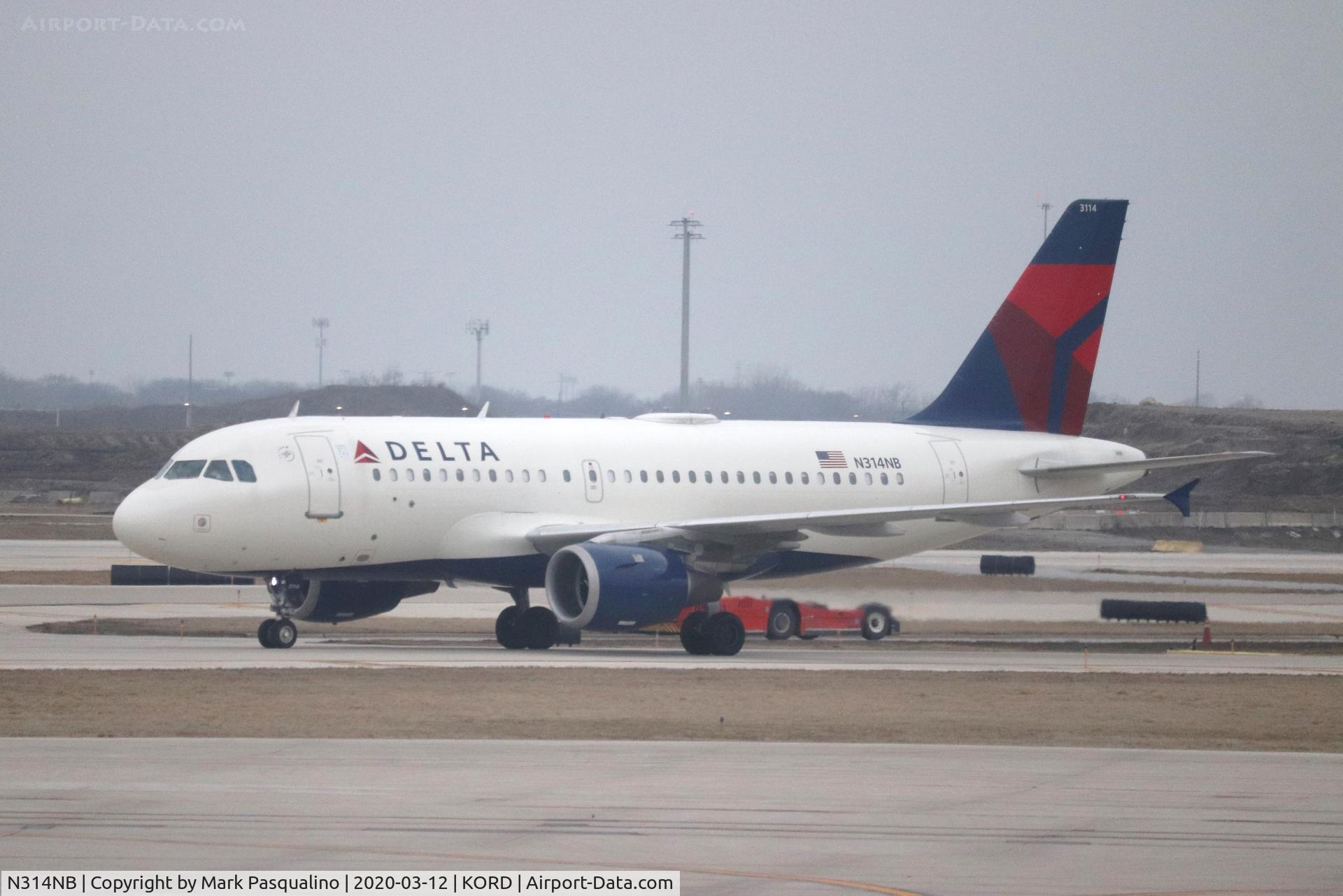N314NB, 2000 Airbus A319-114 C/N 1191, Airbus A319-114