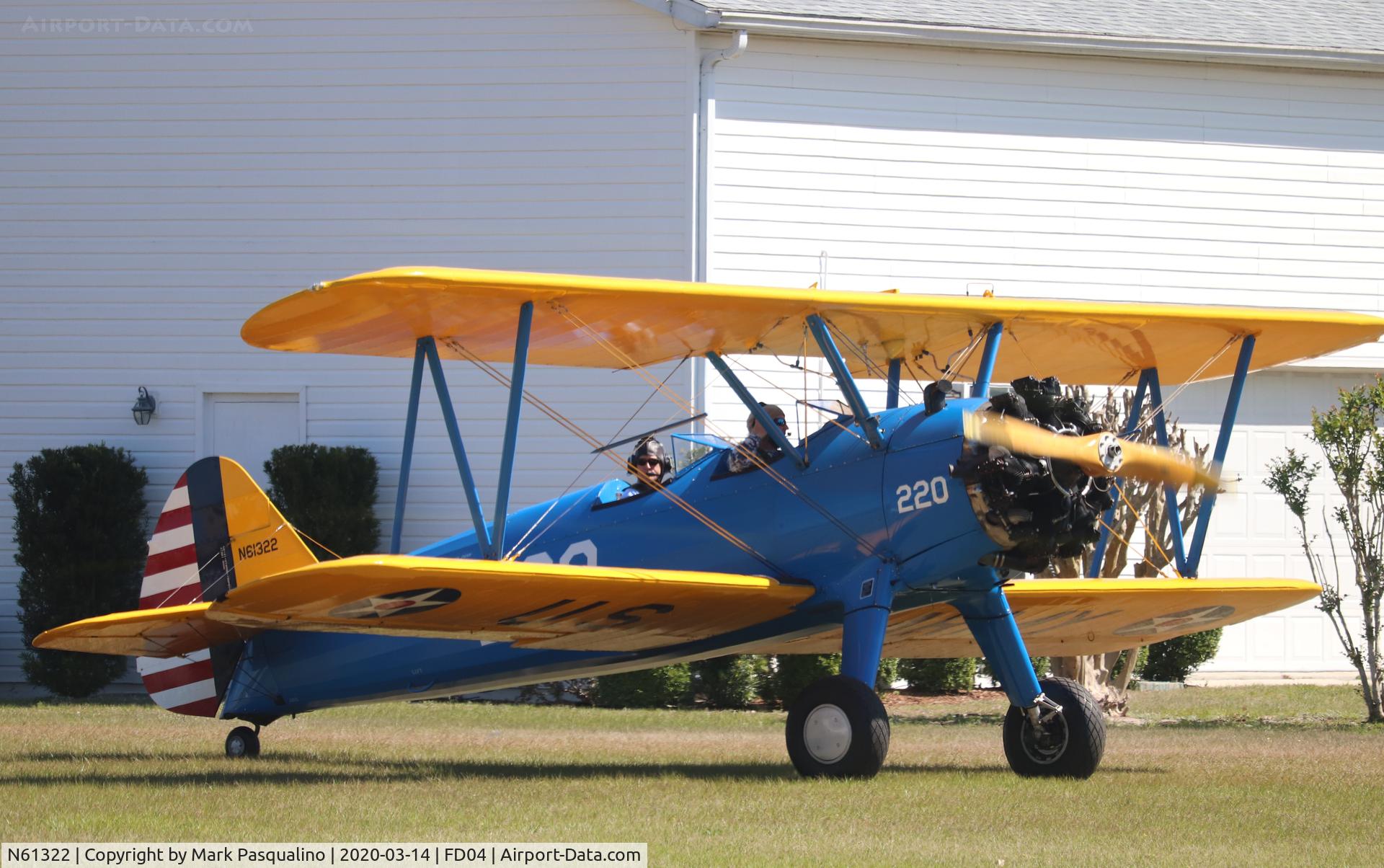 N61322, 1941 Boeing A75N1(PT17) C/N 75-1635, Stearman