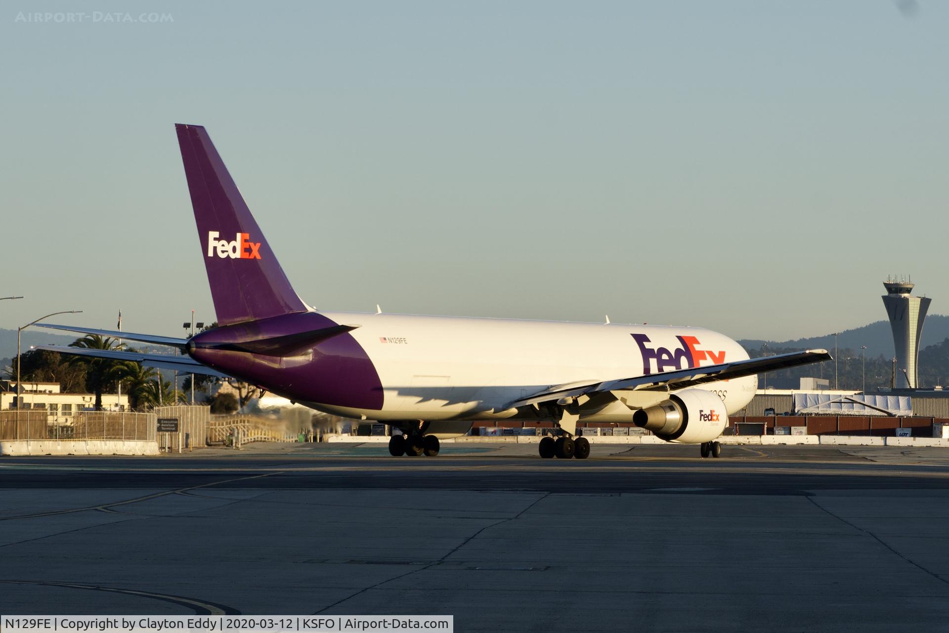 N129FE, 2015 Boeing 767-3S2F/ER C/N 43548, SFO 2020.